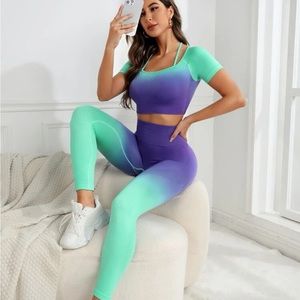 Ombré work out top - bottoms sold